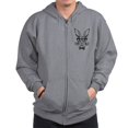 thumbnail image 1 of CafePress - Cute Hipster Easter Bunny Sweatshirt - Zip Hoodie, Classic Hooded Sweatshirt with Metal Zipper, 1 of 4