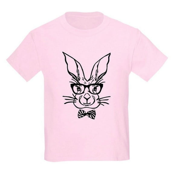 CafePress - Cute Hipster Easter Bunny T Shirt - Light T-Shirt Kids XS-XL