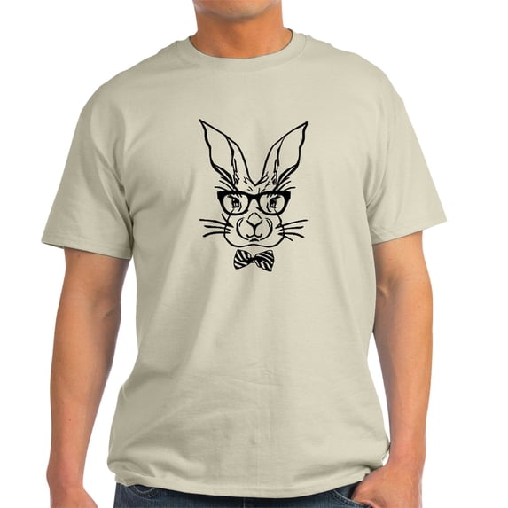 CafePress - Cute Hipster Easter Bunny T Shirt - Men's Classic Graphic T-Shirt