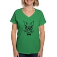 thumbnail image 1 of CafePress - Cute Hipster Easter Bunny T Shirt - Women's V-Neck Dark T-Shirt, 1 of 4