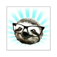 thumbnail image 1 of CafePress - Cute! Hipster Sloth Sticker - Square Sticker 3" x 3", 1 of 1