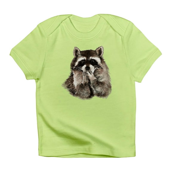CafePress - Cute Humorous Watercolor Raccoon Blowing A Kiss In - Infant T-Shirt