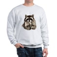thumbnail image 1 of CafePress - Cute Humorous Watercolor Raccoon Blowing A Kiss Me - Crew Neck Sweatshirt, 1 of 4