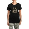 thumbnail image 1 of CafePress - Cute Humorous Watercolor Raccoon Blowing A Kiss Pa - Women's Short Sleeve Print T-Shirt and Pants Dark Cotton Pajama Set, 1 of 7