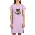 thumbnail image 1 of CafePress - Cute Humorous Watercolor Raccoon Blowing A Kiss Wo - Women's Nightshirt, 1 of 4