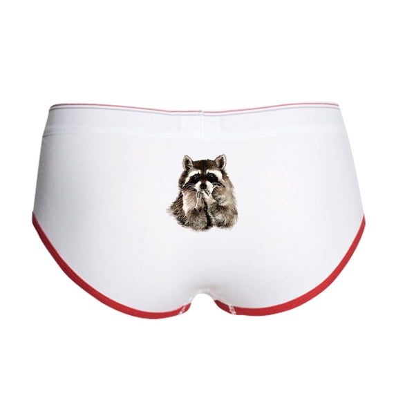 CafePress - Cute Humorous Watercolor Raccoon Blowing A Kiss Wo - Women's Novelty Briefs, Size S-XL