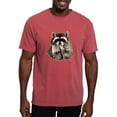 thumbnail image 1 of CafePress - Cute Humorous Watercolor Raccoon Blowing A T Shirt - Mens Comfort Colors Shirt, 1 of 5