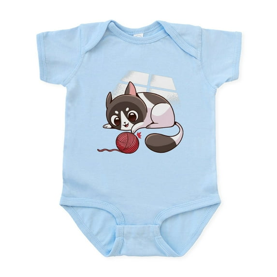 CafePress - Cute Kawaii Cat Body Suit - Baby Light Bodysuit, Size Newborn - 24 Months
