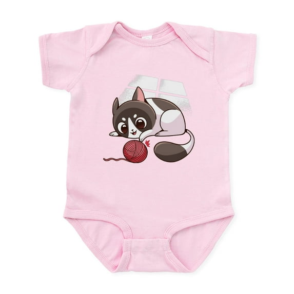 CafePress - Cute Kawaii Cat Body Suit - Baby Light Bodysuit, Size Newborn - 24 Months