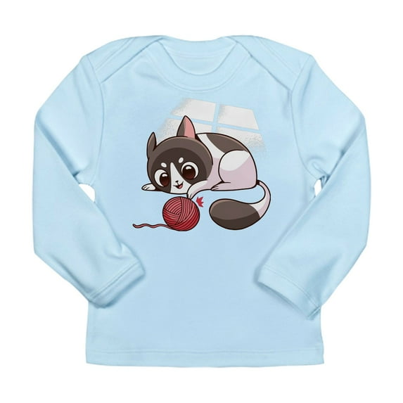 CafePress - Cute Kawaii Cat Long Sleeve T Shirt - Long Sleeve Infant T-Shirt