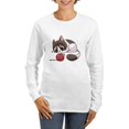 thumbnail image 1 of CafePress - Cute Kawaii Cat Long Sleeve T Shirt - Women's Long Sleeve Graphic Casual T-Shirt, 1 of 4