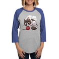 thumbnail image 1 of CafePress - Cute Kawaii Cat Long Sleeve T Shirt - Womens Baseball Tee, 1 of 4