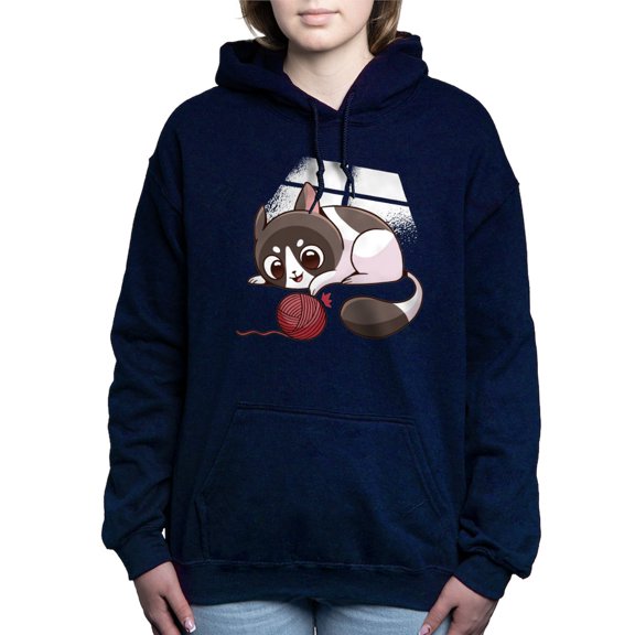 CafePress - Cute Kawaii Cat Sweatshirt - Pullover Hoodie, Classic & Comfortable Hooded Sweatshirt
