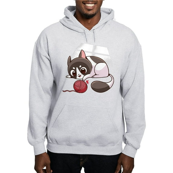 CafePress - Cute Kawaii Cat Sweatshirt - Pullover Hoodie, Hooded Sweatshirt