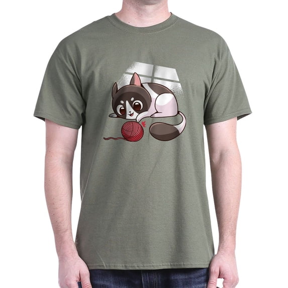 CafePress - Cute Kawaii Cat T Shirt - Men's Classic Graphic Cotton T-Shirt
