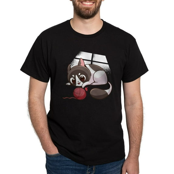 CafePress - Cute Kawaii Cat T Shirt - Men's Classic Graphic Cotton T-Shirt