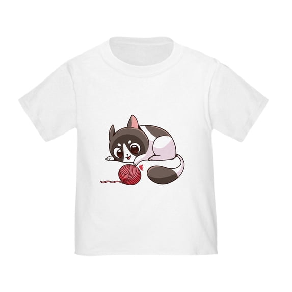 CafePress - Cute Kawaii Cat T Shirt - Cute Toddler T-Shirt, 100% Cotton