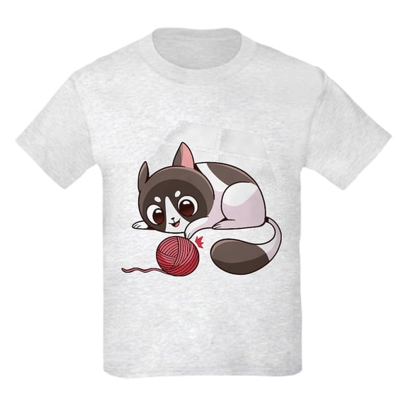 CafePress - Cute Kawaii Cat T Shirt - Light T-Shirt Kids XS-XL