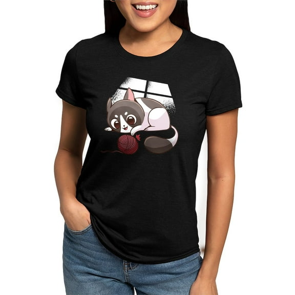 CafePress - Cute Kawaii Cat T Shirt - Womens Tri-blend T-Shirt