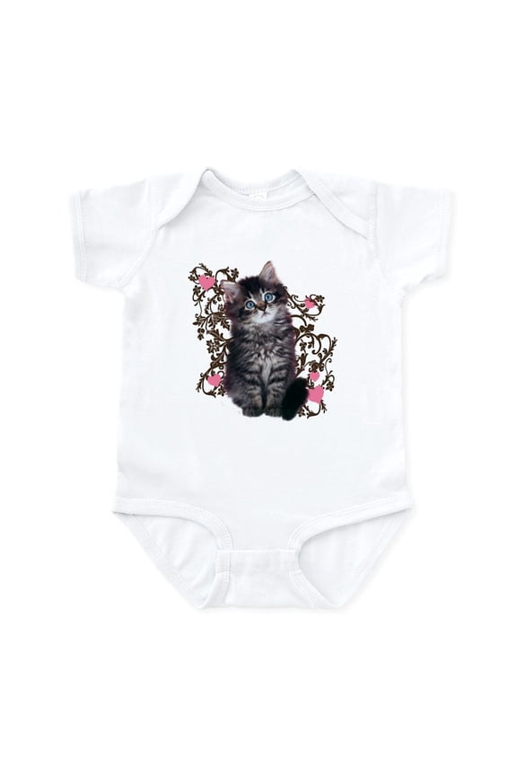 - Cute Kitten Kitty Cat Lover Infant Bodysuit - Baby Light Bodysuit, Size Newborn - 24 Months