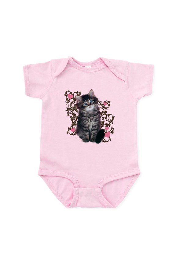 - Cute Kitten Kitty Cat Lover Infant Bodysuit - Baby Light Bodysuit, Size Newborn - 24 Months