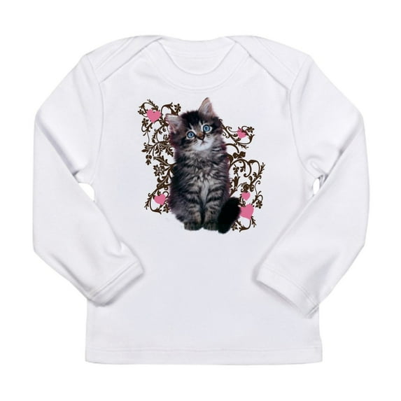 CafePress - Cute Kitten Kitty Cat Lover Long Sleeve Infant T S - Long Sleeve Infant T-Shirt