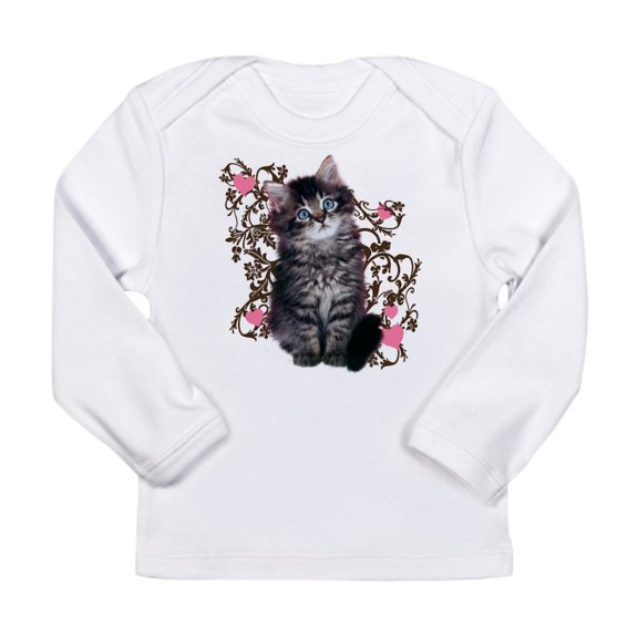 CafePress - Cute Kitten Kitty Cat Lover Long Sleeve Infant T S - Long Sleeve Infant T-Shirt