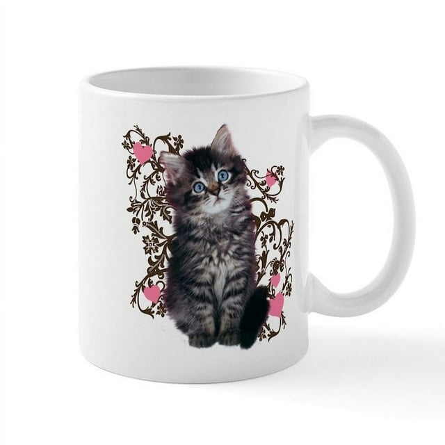 Cafepress Cute Kitten Kitty Cat Lover Mug 11 Oz Ceramic Mug Novelty Coffee Tea Cup 3908