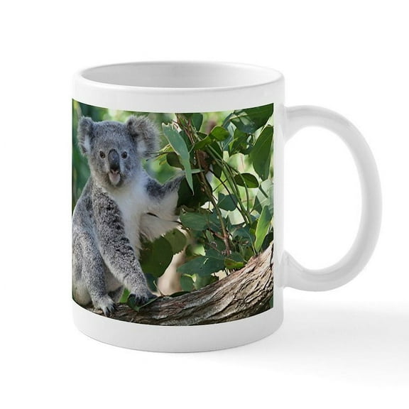 CafePress - Cute Koala Mug - 11 oz Ceramic Mug - Novelty Coffee Tea Cup