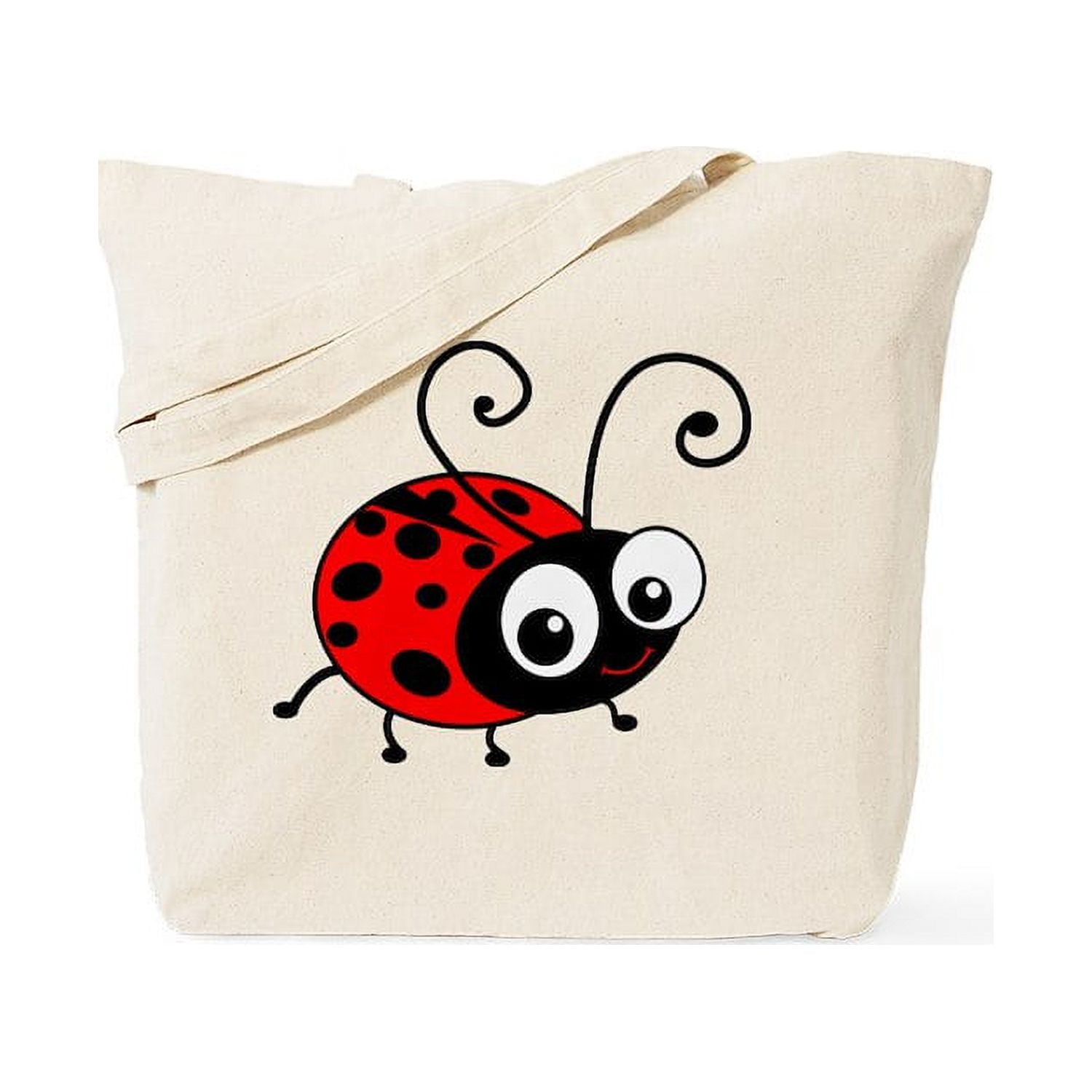 CafePress Cute Ladybug Tote Bag Natural Canvas Tote Bag Cloth