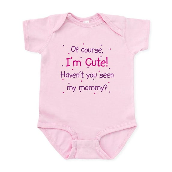 CafePress - Cute Like Mommy Infant Bodysuit - Baby Light Bodysuit, Size Newborn - 24 Months