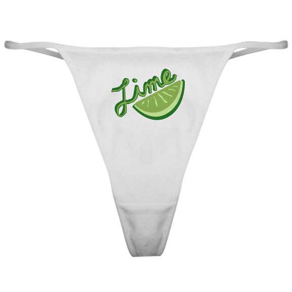 CafePress - Cute Lime Slice Classic Thong - Women's Novelty Thong Panties Underwear