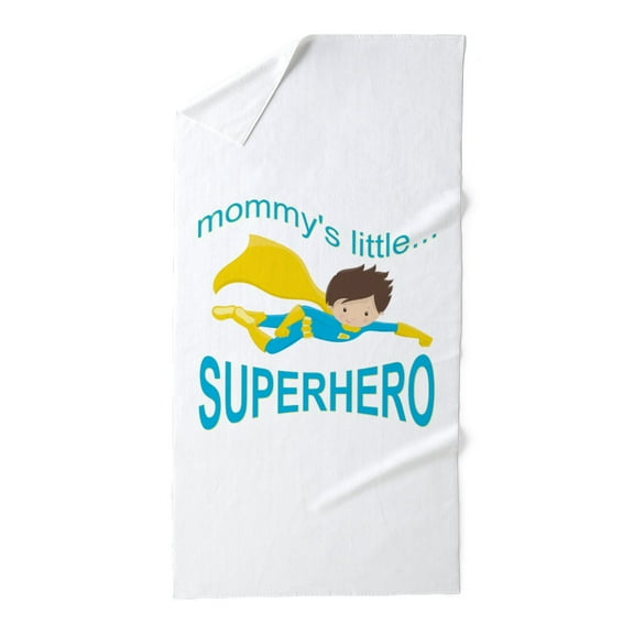 CafePress - Cute Mommy's Little Super Hero Boy - Large Beach Towel, Soft 30"x60" Towel with Unique Design