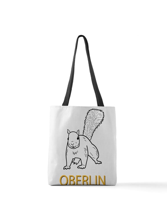 - Cute Oberlin White Squirrel Ill - Polyester Tote Bag 16"x16"