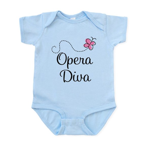 CafePress - Cute Opera Diva Infant Bodysuit - Baby Light Bodysuit, Size Newborn - 24 Months
