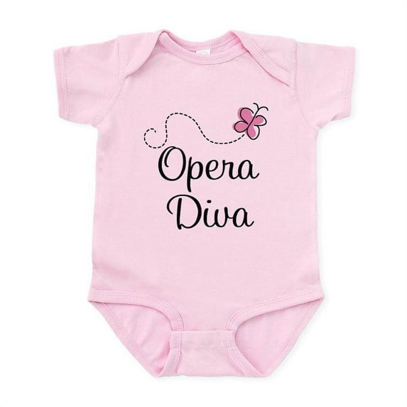 CafePress - Cute Opera Diva Infant Bodysuit - Baby Light Bodysuit, Size Newborn - 24 Months