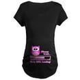 thumbnail image 1 of CafePress - Cute Owl Baby Girl Loading Maternity T Shirt - Maternity Dark T-Shirt, 1 of 3