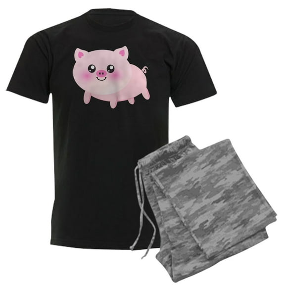 CafePress - Cute Pig Pajamas - Men's Dark Loose Fit Cotton Pajama Set