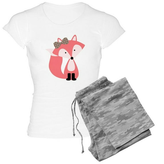 CafePress - Cute Pink Fox - Women's Light Pajamas