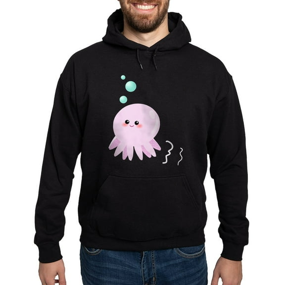 CafePress - Cute Pink Octopus Hoodie - Pullover Hoodie, Classic, Comfortable Hooded Sweatshirt