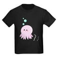 thumbnail image 1 of CafePress - Cute Pink Octopus T Shirt - Dark T-Shirt Kids XS-XL, 1 of 4