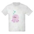 thumbnail image 1 of CafePress - Cute Pink Octopus T Shirt - Light T-Shirt Kids XS-XL, 1 of 4