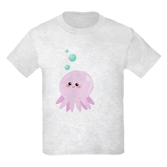 CafePress - Cute Pink Octopus T Shirt - Light T-Shirt Kids XS-XL
