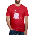 thumbnail image 1 of CafePress - Cute Pink Octopus T Shirt - Men's Fitted T-Shirt, 1 of 4