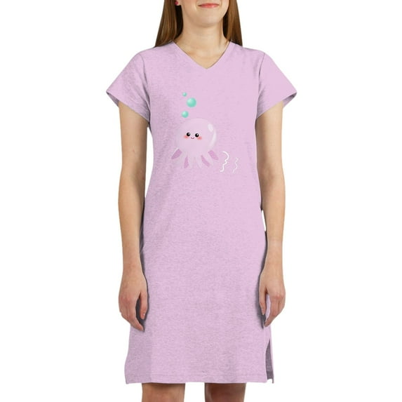 CafePress - Cute Pink Octopus - Women's Nightshirt