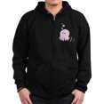 thumbnail image 1 of CafePress - Cute Pink Octopus Zip Hoodie - Zip Hoodie, Classic Hooded Sweatshirt with Metal Zipper, 1 of 4