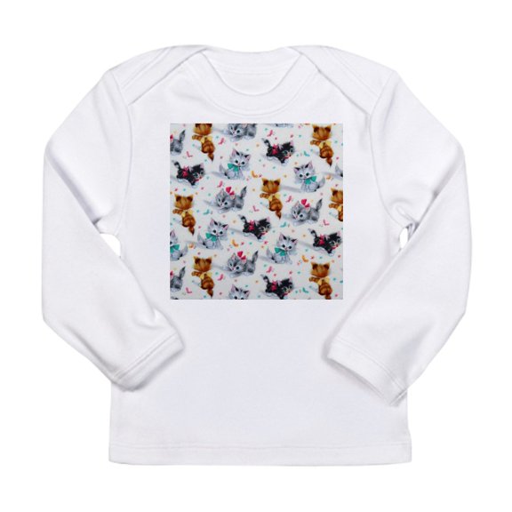 CafePress - Cute Playful Kittens Long Sleeve T Shirt - Long Sleeve Infant T-Shirt