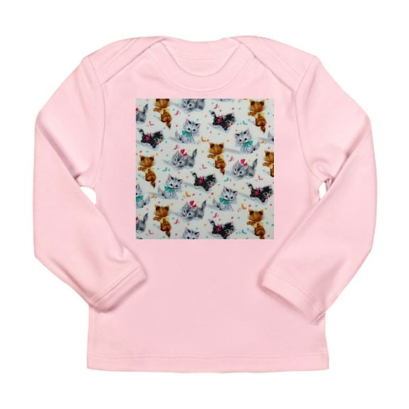 CafePress - Cute Playful Kittens Long Sleeve T Shirt - Long Sleeve Infant T-Shirt