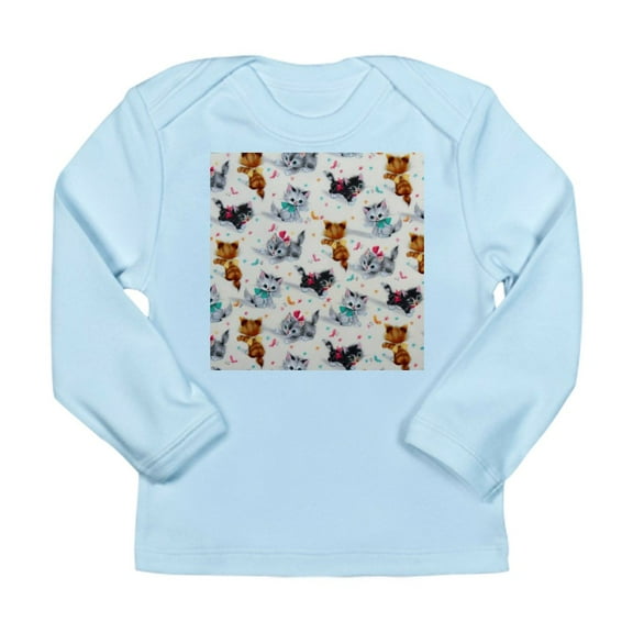 CafePress - Cute Playful Kittens Long Sleeve T Shirt - Long Sleeve Infant T-Shirt