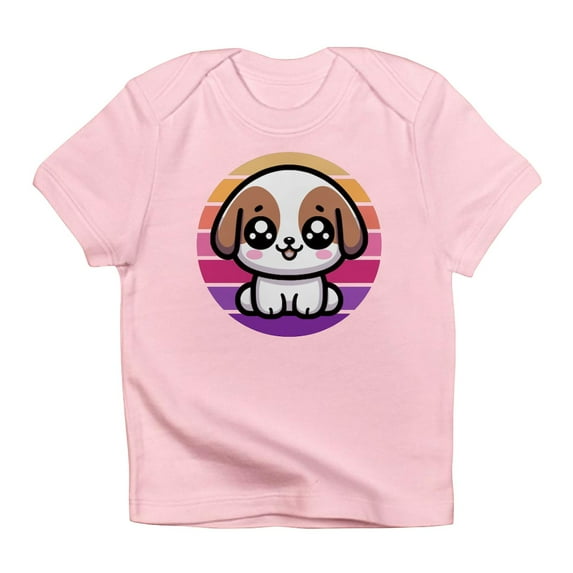 CafePress - Cute Puppy Dog Retro Sunset T Shirt - Infant T-Shirt